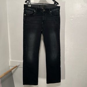 Paige Premium Denim Black Normandie Skinny Fit Jeans Sz 33w x 28” inseam